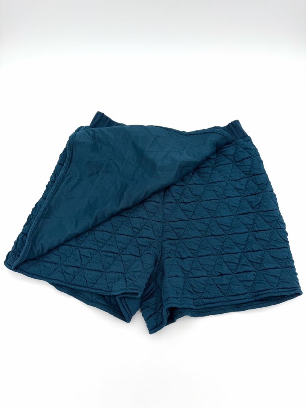 NWOT New Women's Quilted Long Sleeve And Skort Outfit Shorts Top Set Shirt Navy - Picture 2 of 6
